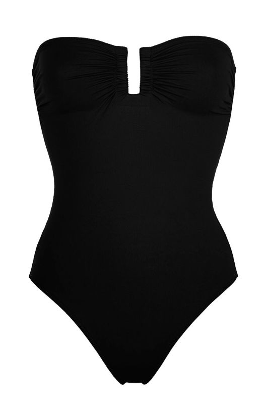 NEUHEITEN Cassiopee Bandeau Badeanzug Noir Meist gekauft