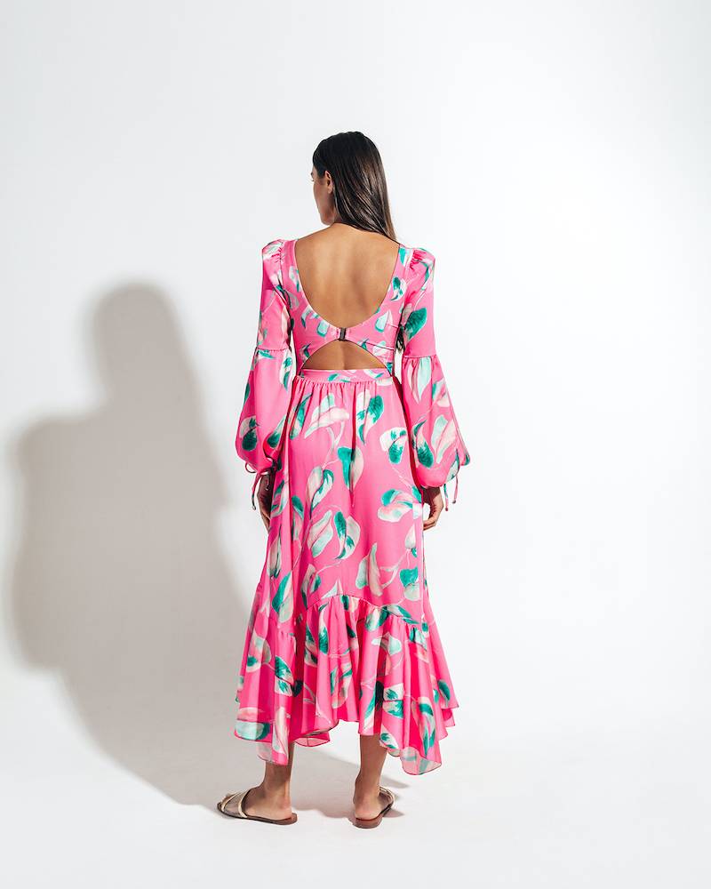 NEUHEITEN Pandola Cut-Out Kleid Pink Begrenztes Angebot