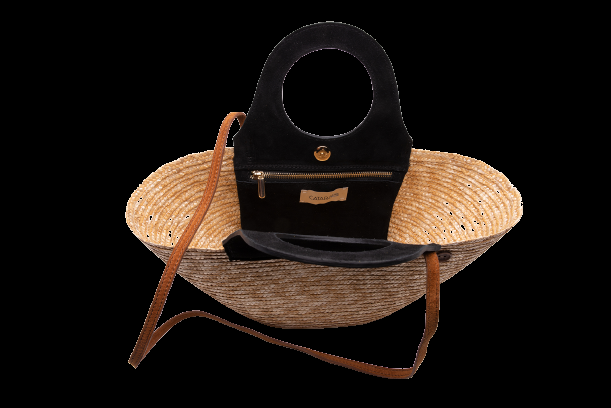 ACCESSOIRES Mini Tote Natur/Schwarz Muttertagsangebot