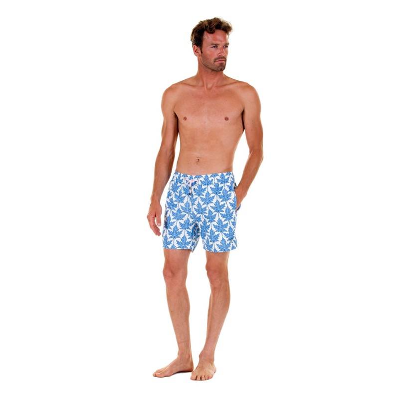 HERREN Badehose Papaya blau Clearance-Verkauf