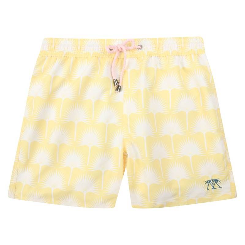 HERREN Badehose Palme in gelb Kostenloser Versand international