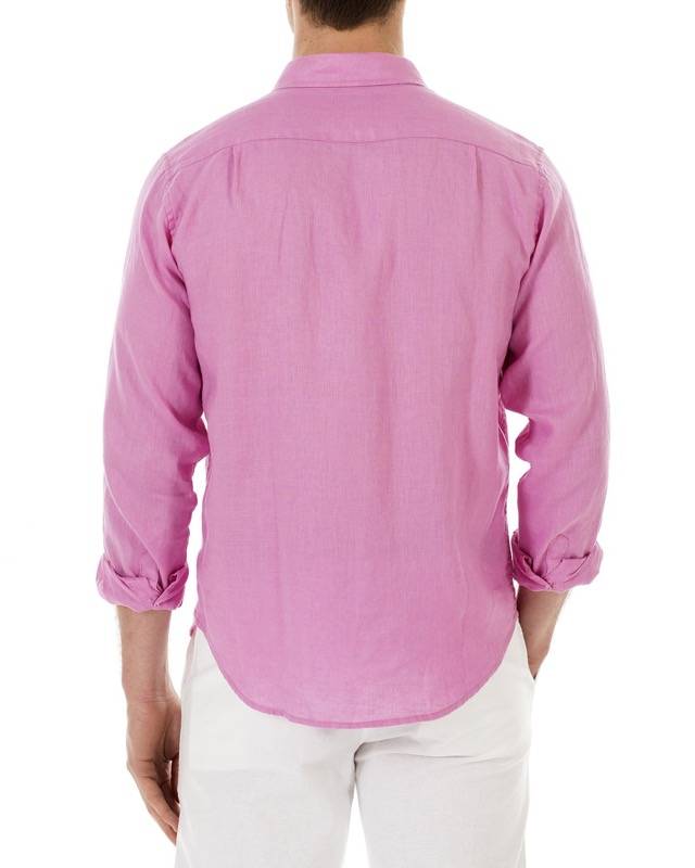 HERREN Leinenhemd in rosa 50% Rabatt für begrenzte Zeit