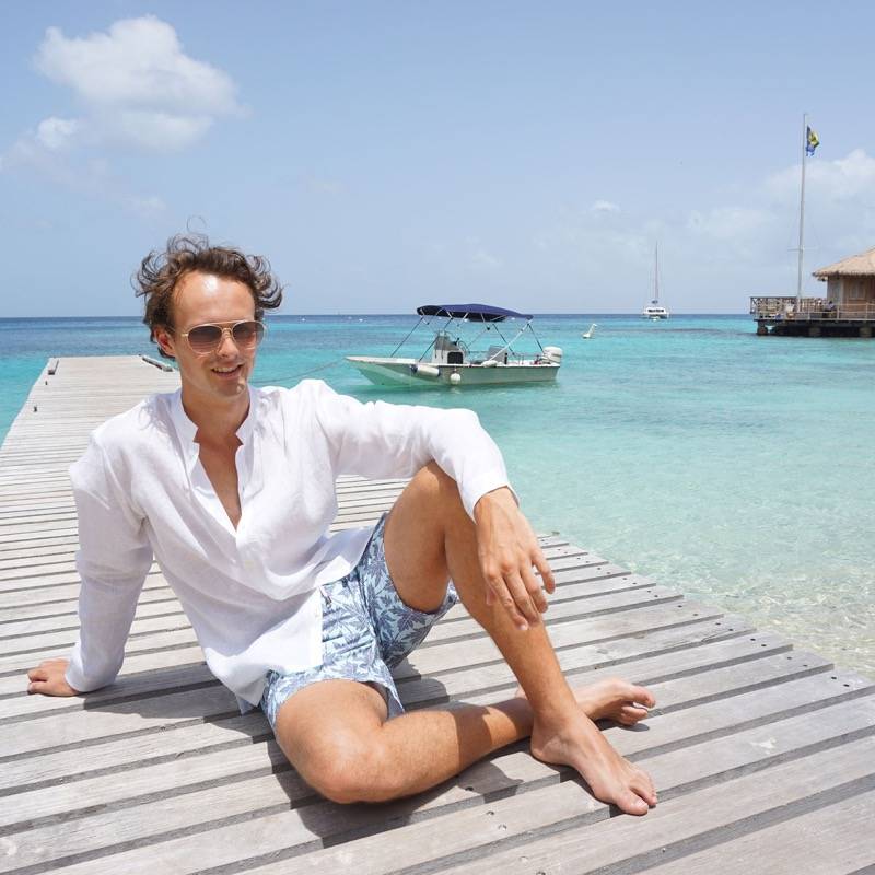 HERREN Badehose Papaya grau Rabatte dieses Monats