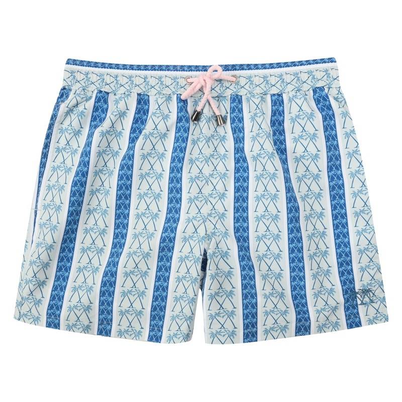 HERREN Badehose mit Streifen in blau 2025