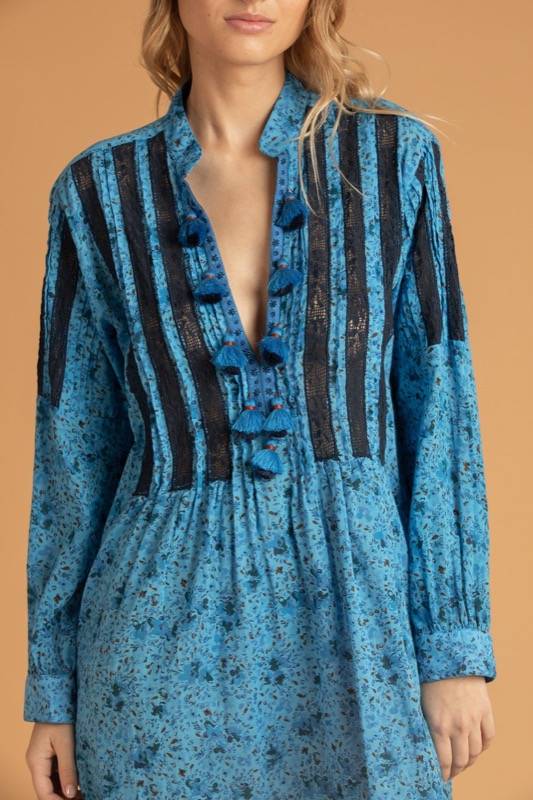 SALE Triny Tunikakleid Blau Muttertagsangebot