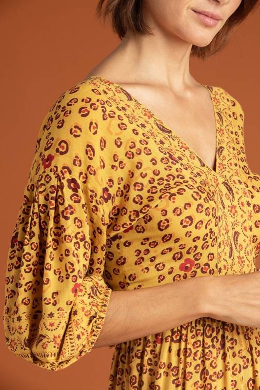 SALE Mia Maxikleid Gelb Vatertagsangebot