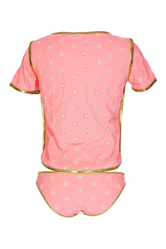 SALE Surfrider Beach Top mit Bikini Slip Coral Jubiläumsangebot