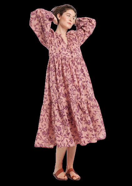 SALE Jaya Birdsong Kleid Rosa Heißer Verkauf