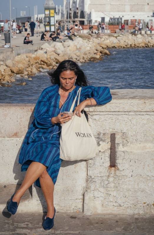SALE Jaya Riviera Kleid blau Letzte 2 Tage