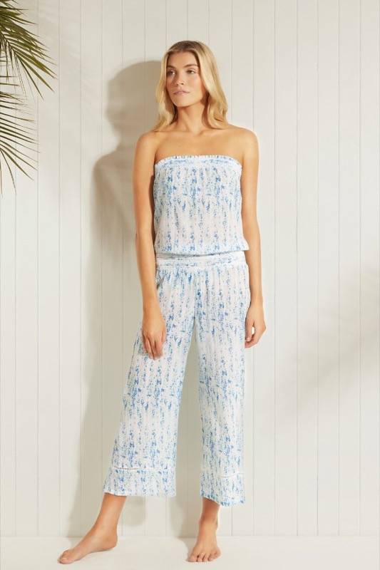 RESORTWEAR Milos Smocked Jumpsuit Bis zu 60% Rabatt