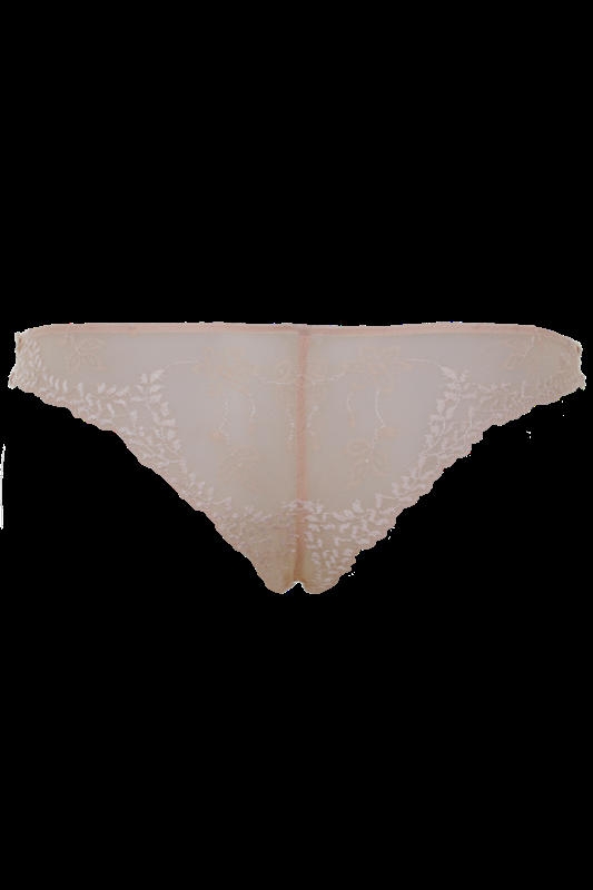 LINGERIE Acapulco String aus Spitze in Puder Rabatte dieses Monats