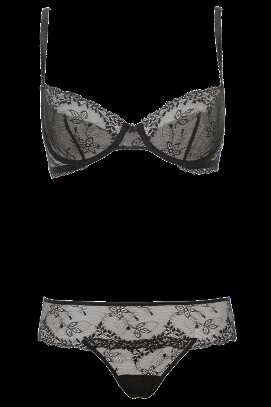 LINGERIE Amalfi G-String aus Spitze in Schwarz Meist gekauft