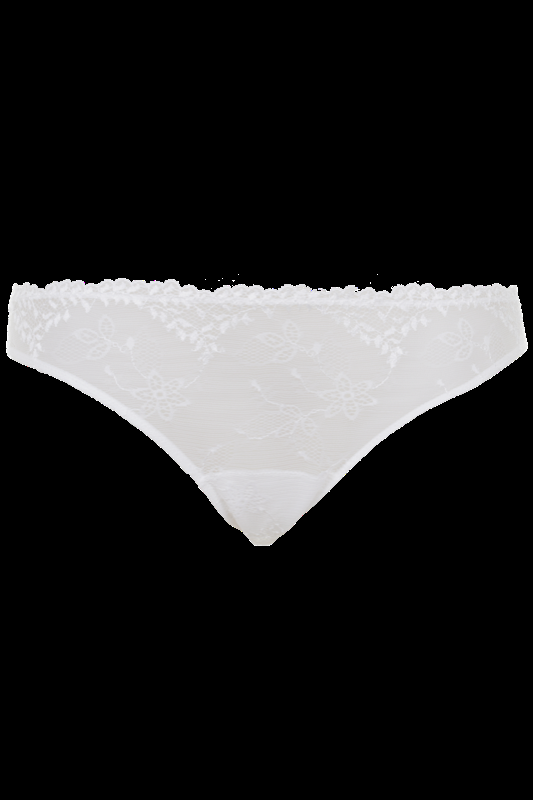 LINGERIE Atlanta Slip aus Spitze in Off-White Limitierter Zeitrabatt