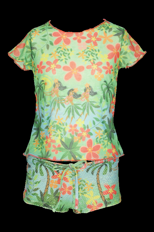 KINDER Baby T-Shirt Hula in grün Limitierter Zeitrabatt