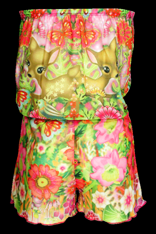KINDER Baby Jumpsuit Bambi in pink Fabrik Onlineshop