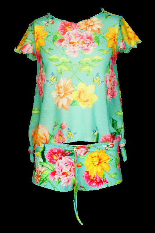KINDER Baby Short Pavone in türkis Tiefpreis