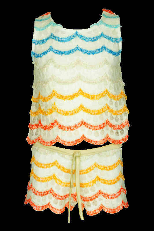 KINDER Baby Short Jaquard mit Fransen Super Sparpreis