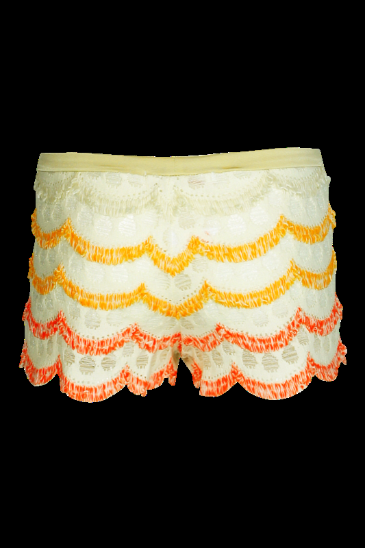 KINDER Baby Short Jaquard mit Fransen Super Sparpreis