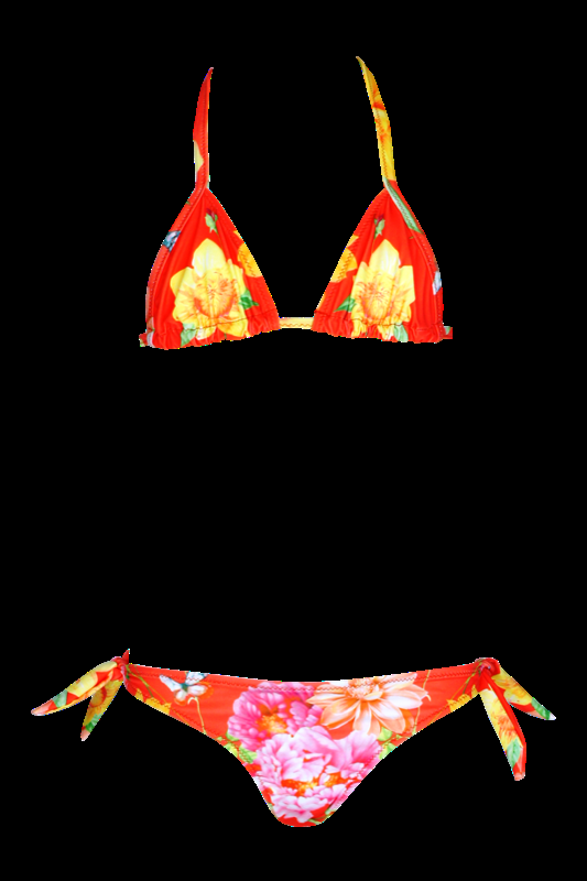 KINDER Baby Bikini Pavone in rot Letzte 3 Tage