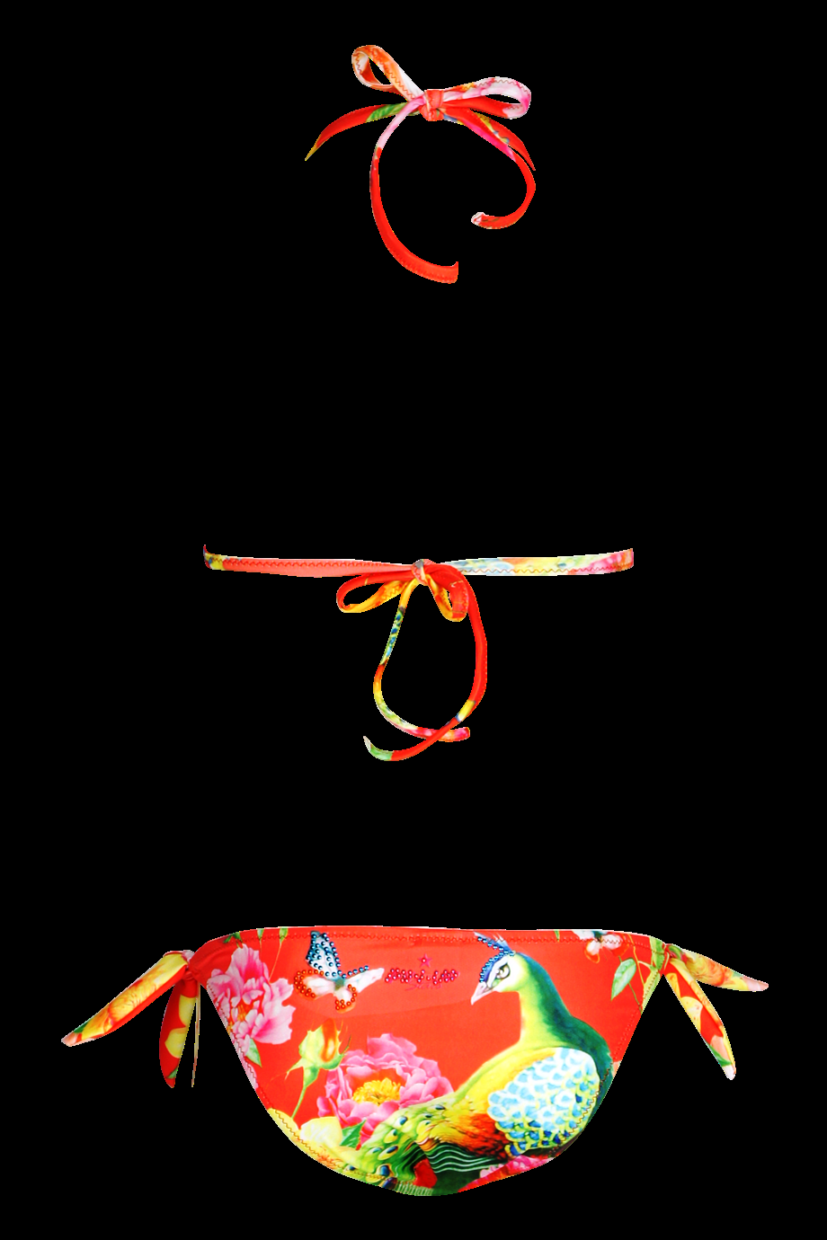 KINDER Baby Bikini Pavone in rot Letzte 3 Tage