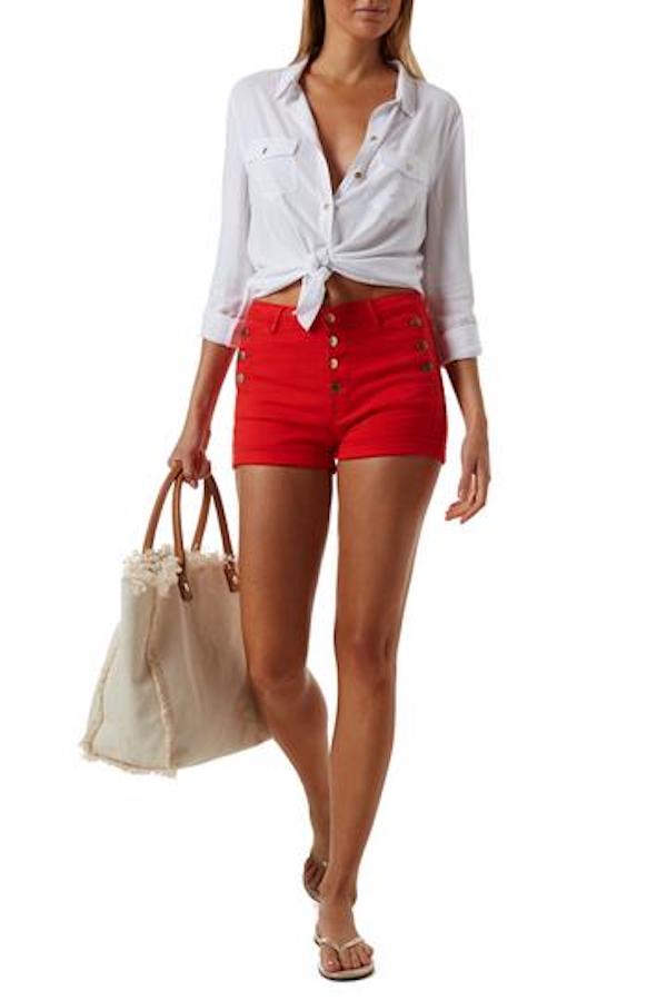 SALE Yanni Short Rot Preisnachlass