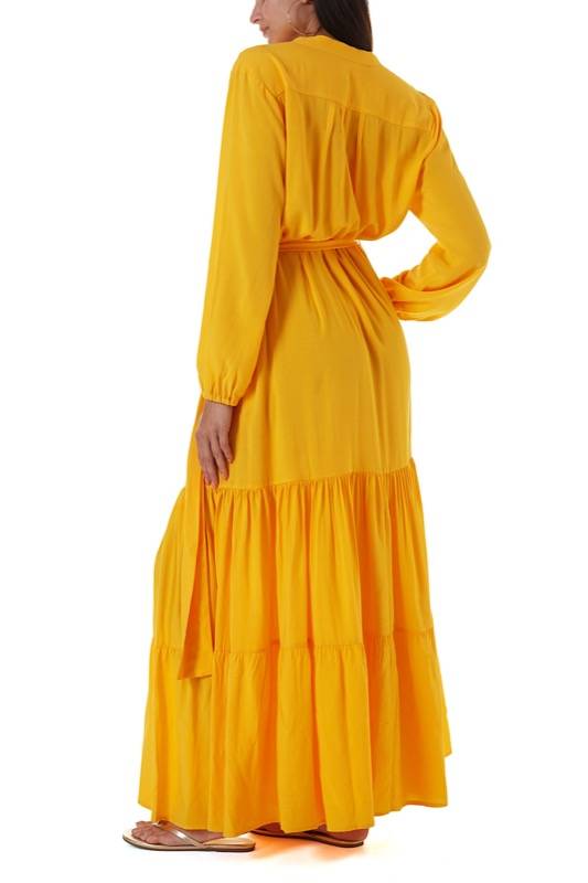 SALE Sonja Maxikleid Gelb Saisonschlussverkauf