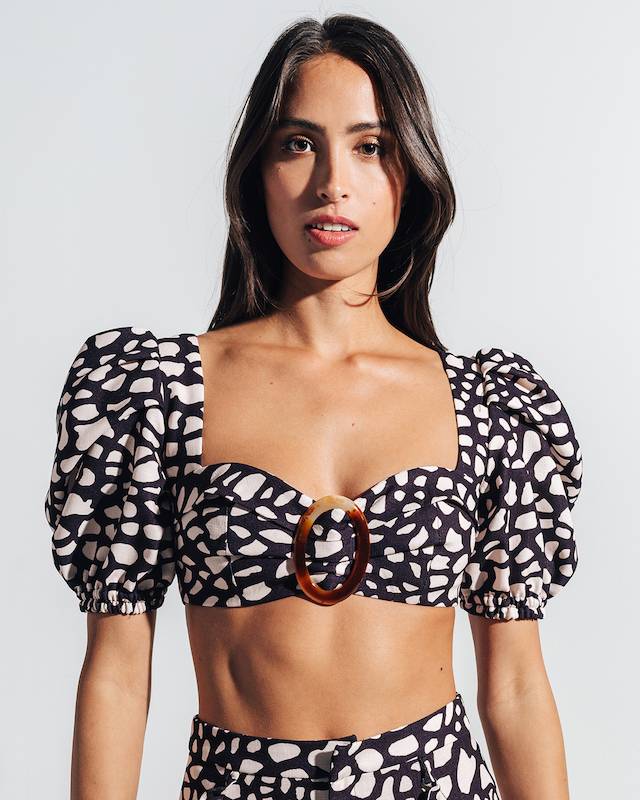 SALE Spotted Cropped Top Neuheiten