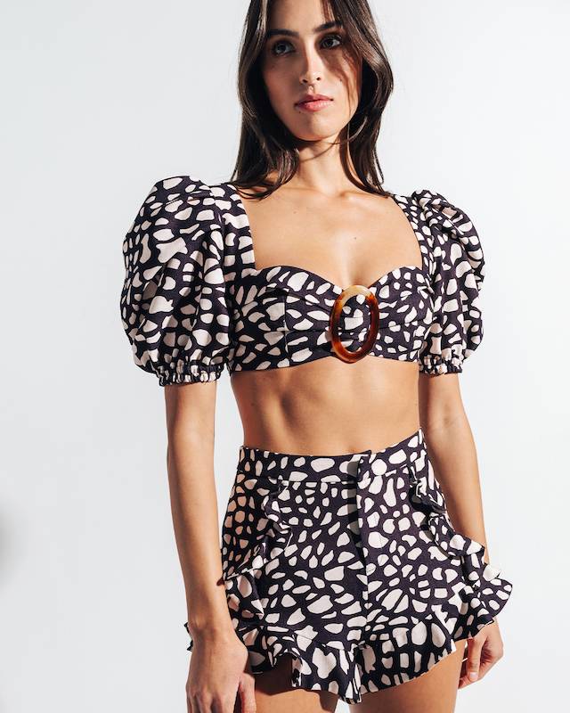 SALE Spotted Cropped Top Neuheiten