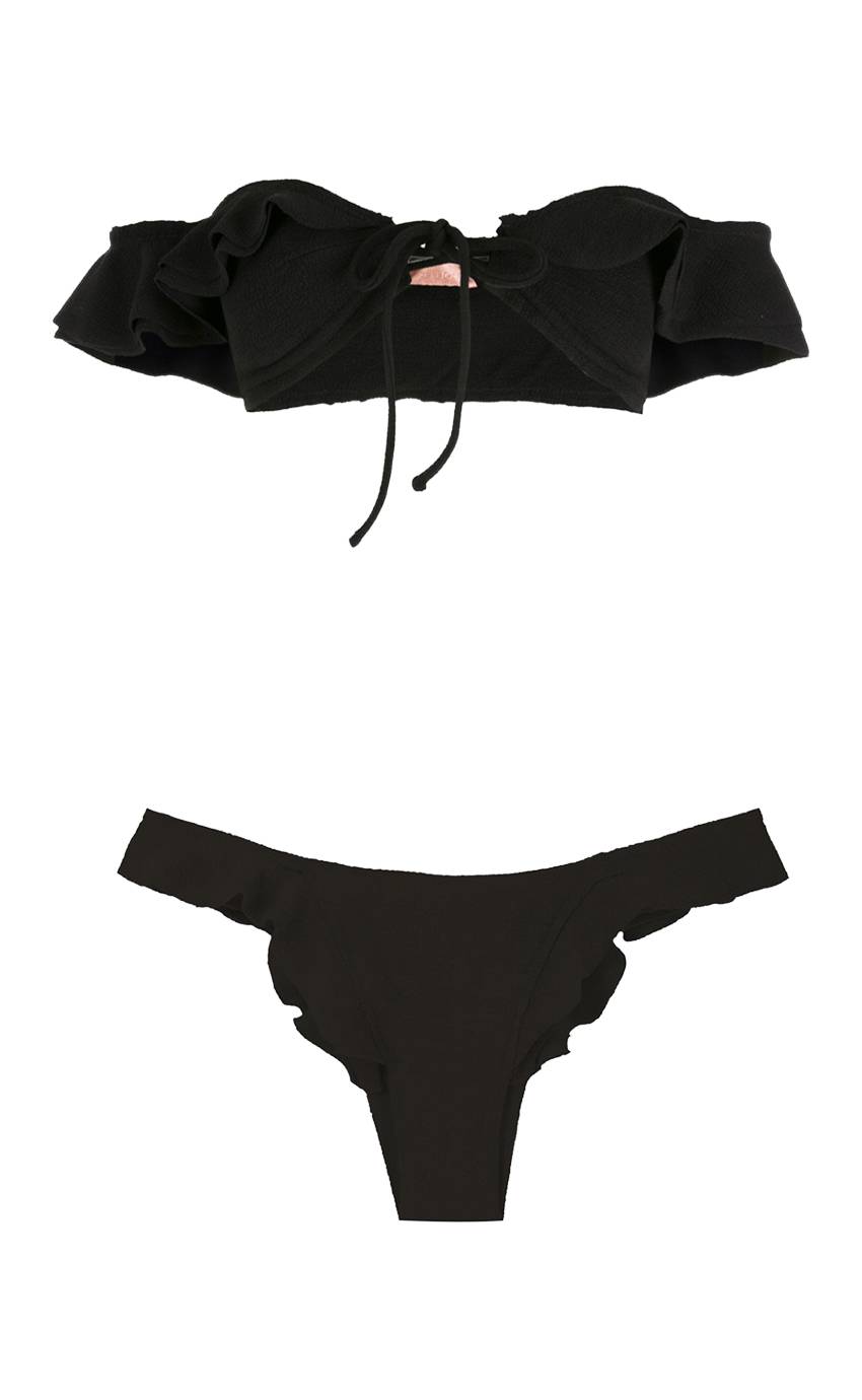 SALE Hopi Padded Bandeau Bikini Schwarz Super Rabatt