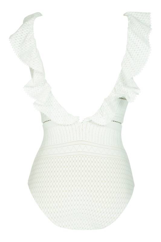 SALE Badeanzug aus Spitze mit Rüschen Online Outlet