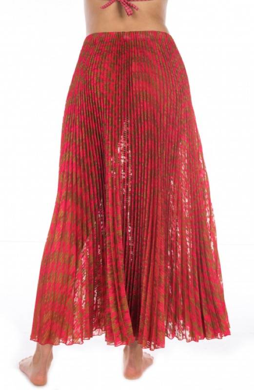 SALE Plissé Rock mit geometrichem Muster Räumungsverkauf