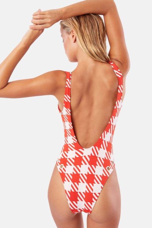 SALE Michelle Badeanzug in orange Kostenloser Versand international