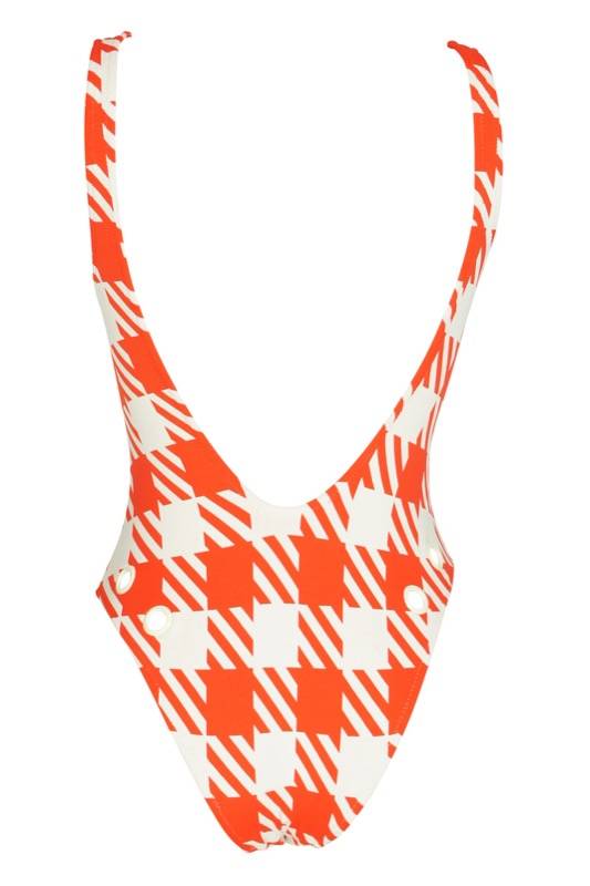 SALE Michelle Badeanzug in orange Kostenloser Versand international