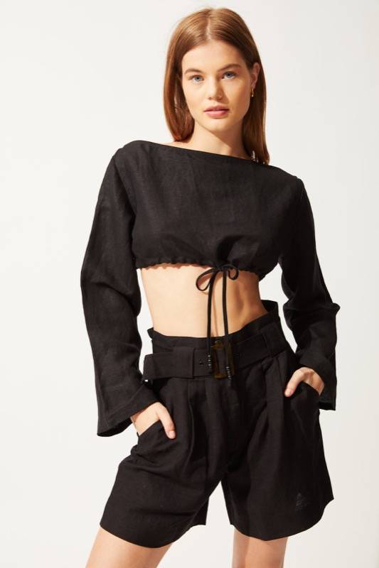 SALE Leinen Crop Top Begrenzt auf 3 Tage
