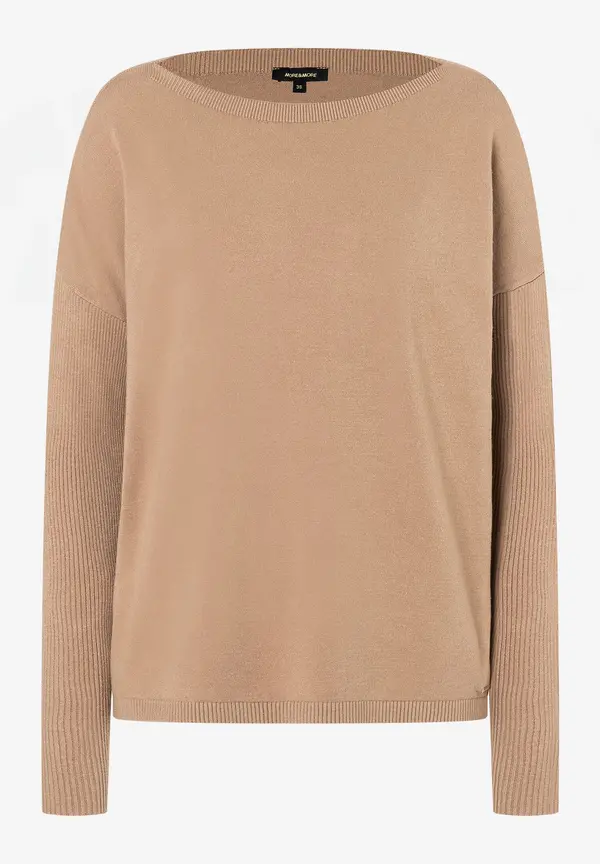 More & More Feinstrick Pullover, beige machiato, Herbst-Kollektion Neuheiten