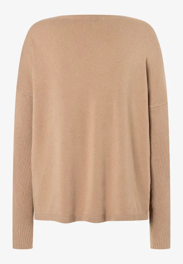 More & More Feinstrick Pullover, beige machiato, Herbst-Kollektion Neuheiten