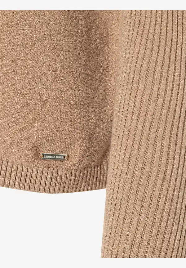 More & More Feinstrick Pullover, beige machiato, Herbst-Kollektion Neuheiten