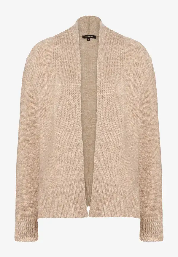 More & More Cardigan, camel melange, Herbst-Kollektion Begrenzte Freigabe