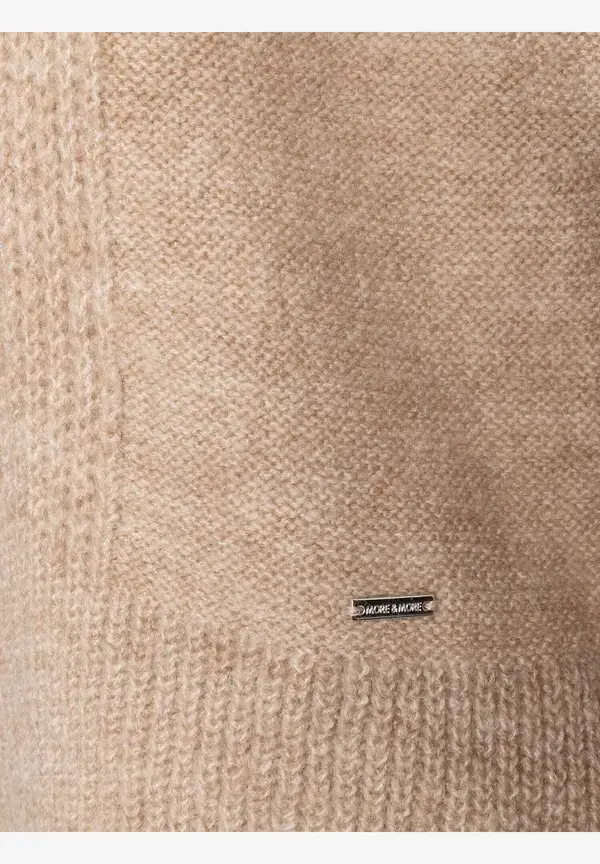 More & More Cardigan, camel melange, Herbst-Kollektion Begrenzte Freigabe