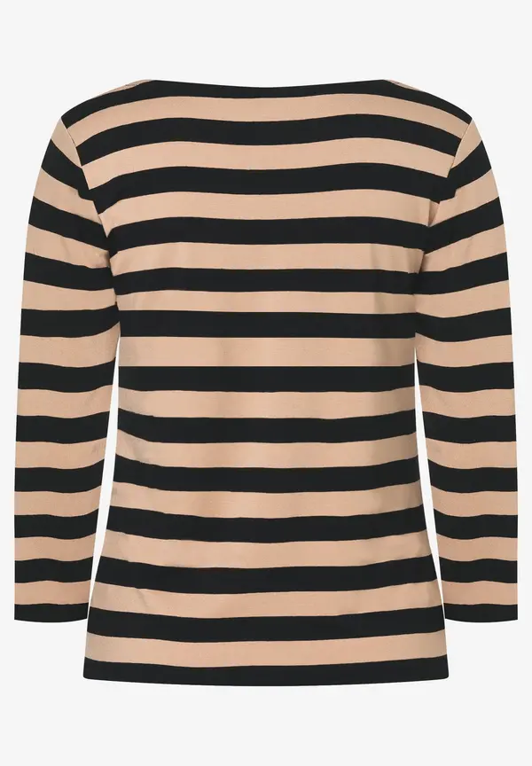 More & More Streifenshirt, schwarz/beige JETZT KAUFEN