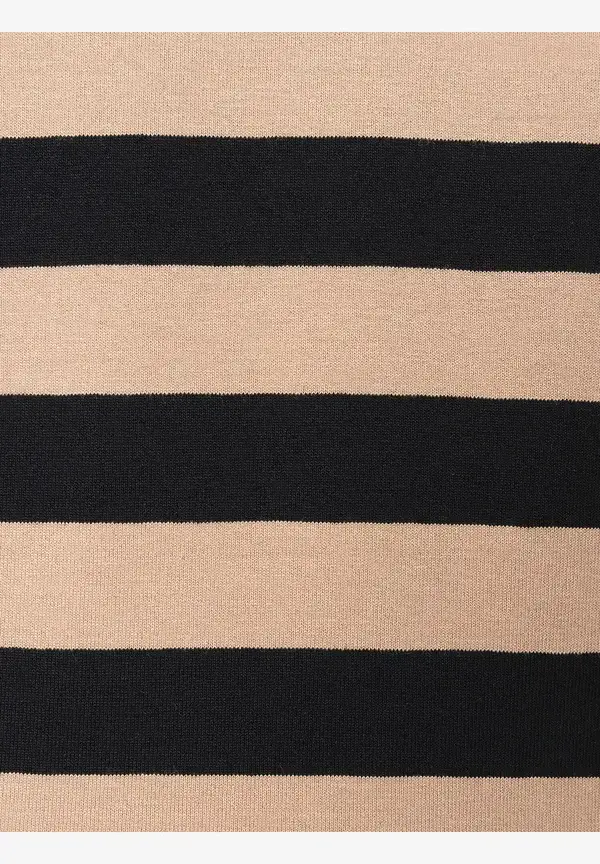 More & More Streifenshirt, schwarz/beige JETZT KAUFEN