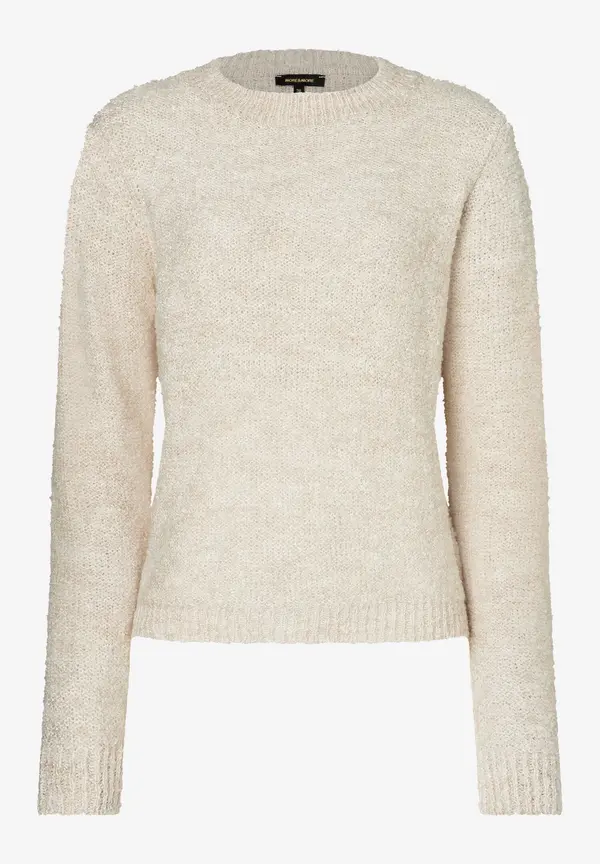 More & More Bouclé-Pullover, powder creme, Herbst-Kollektion Bis zu 60% Rabatt