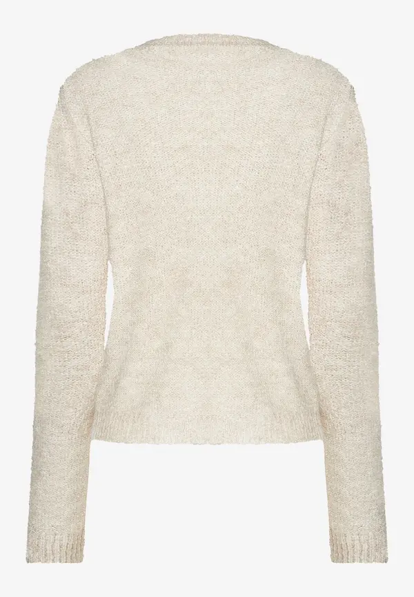 More & More Bouclé-Pullover, powder creme, Herbst-Kollektion Bis zu 60% Rabatt