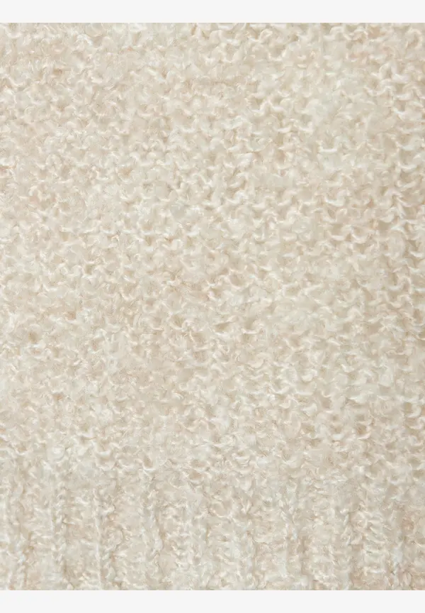 More & More Bouclé-Pullover, powder creme, Herbst-Kollektion Bis zu 60% Rabatt