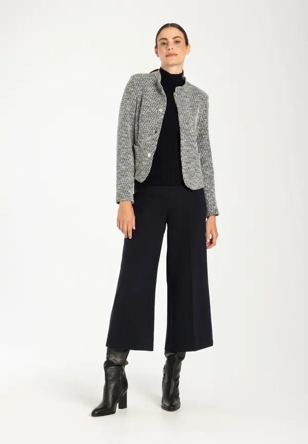 More & More Jerseyjacke, Zick-Zack Muster Bis zu 55% Rabatt