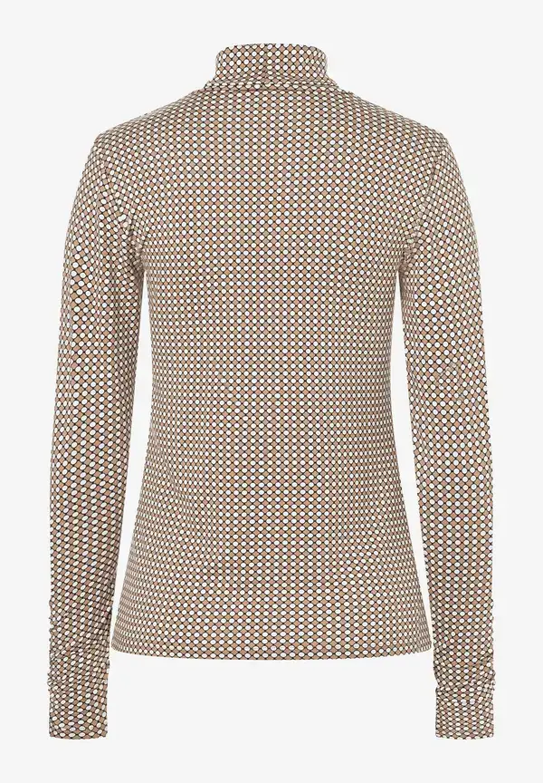 More & More Rollkragenshirt, Minimal-Print, Herbst-Kollektion 2025