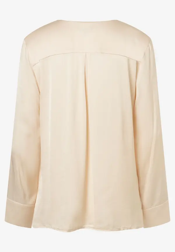 More & More Satinbluse, powder creme, Herbst-Kollektion Verkauf