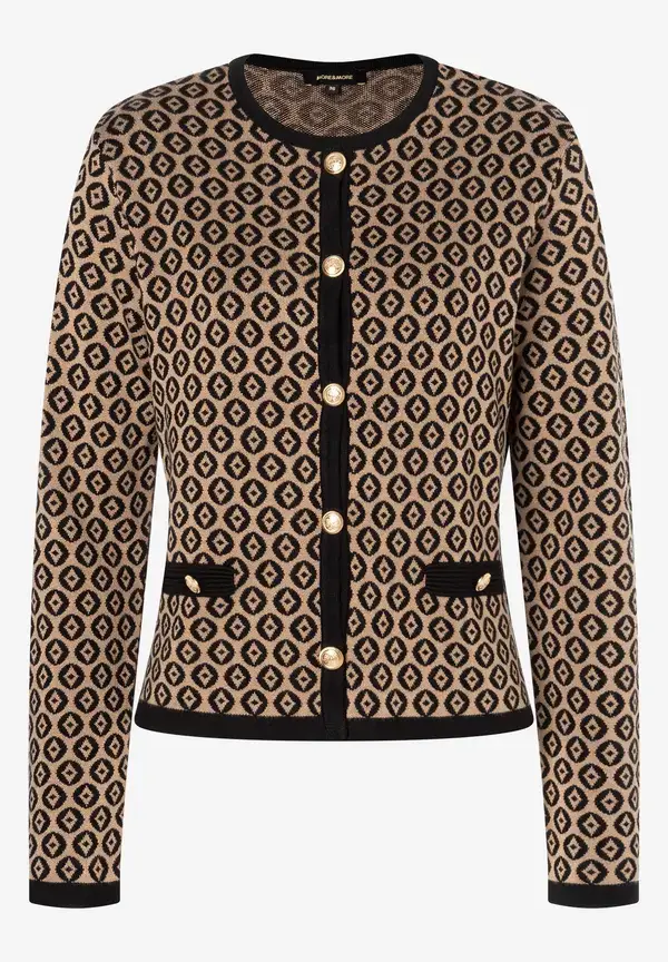 More & More Cardigan mit Jacquardmuster, Herbst-Kollektion Meist gekauft