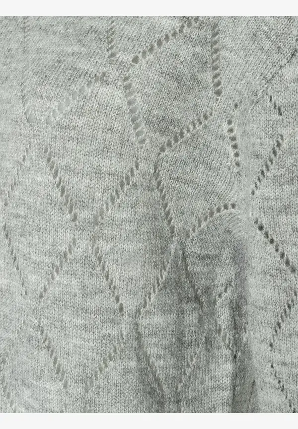 More & More Ajour-Pullover, grau melange, Herbst-Kollektion Blitzverkäufe