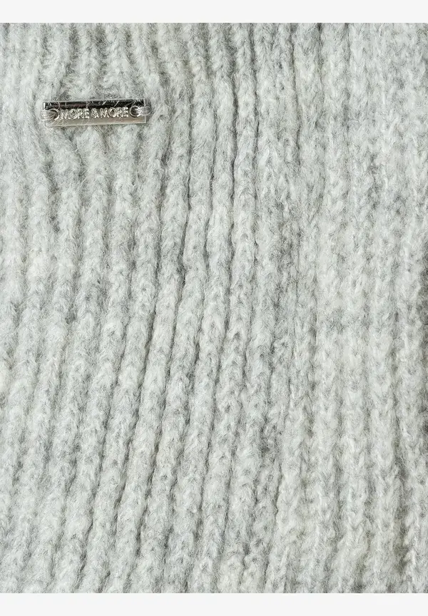 More & More Rippen-Strickjacke, grau melange, Herbst-Kollektion Exklusivangebot
